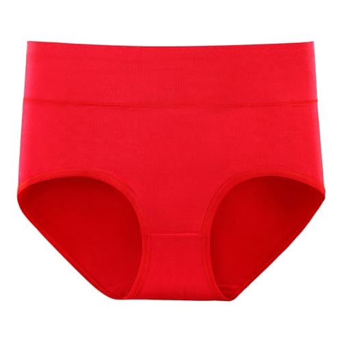 Schlüpfer Baumwolle Damen Soft Unterhose - Stretch Unterhosen Hohe Taille Atmungsaktive Damen-Unterhosen Große Größen Underwear Women Slips Bequeme Frauen Unterwäsche Atmungsaktiv Panties von Generisch