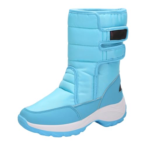 Schlupfstiefel für Damen & Mädchen Mädchen rutschfest Niedriger Stiefel Gefütterte Wärme Stiefel Boots Wasserfeste Trekking Flache Schuhe Kurzschaft Herren Stiefeletten Komfort Leicht Boots von Generisch