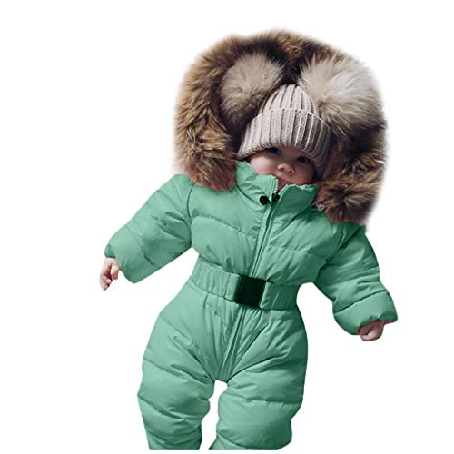 Schneeanzug 122, Skihose Kinder Jungen Verdickt Unisex Schneeanzug - Matschhose Gefüttert Winterjacke Komfortabel Winteroverall Warmer Daunenjacke 2tlg Verdickte Skianzug von Generisch