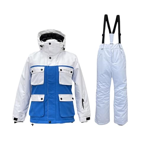 Schneeoverall Mädchen, Schneeanzug Kinder Outdoor Wasserdicht Skihose - Winteranzug Komfortabel Bekleidungsset Thermo Winterjacke Atmungsaktiv Gefüttert Skioverall Winddicht Schneeoverall Warm von Generisch