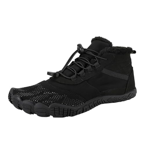 Schneestiefel Wasserdicht Winter Sneaker Winterstiefel Wasserdicht Senioren Winter warm gepolstert und verdickt wasserdicht rutschfest Outdoor-Sportarten Schwarz 43 von Generisch