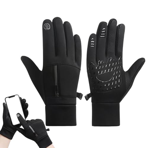 Schneewarme Handschuhe, warme Winterhandschuhe | Wasserdichte Touchscreen-Schneehandschuhe mit Tasche - Reit-Snowboard-Handschuhe, warme, rutschfeste Mädchen-Winterhandschuhe für Radfahren, Wandern, k von Generisch