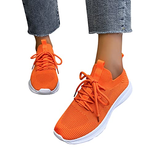 Schuhe Damen Orthopädische Schuhe Damen, Sneaker Damen Mesh Slip On Sneaker Rutschfest Atmungsaktiv Leichtgewichts Laufschuhe Barfuss Schuhe Turnschuhe Sportschuhe Joggingschuhe Flach Sommerschuhe Wei von Generisch