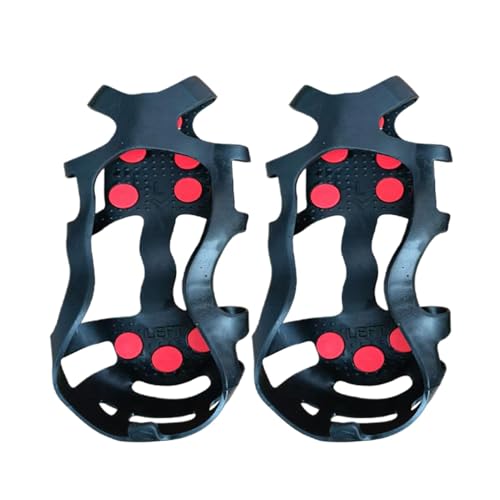 Schuhsteigeisen – Eisschuh-Clips | rutschfeste Schuhgriffe | Tragbare Schneetraktion für Schuhe, Schuhspikes zum Wandern, Klettern, Eisfischen, Campen von Generisch