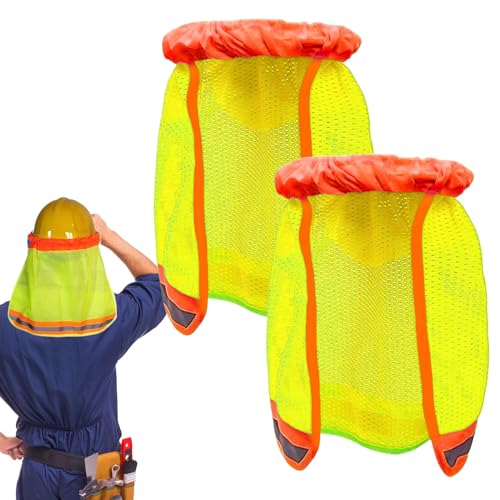 Schutzhelm, volle Krempe, UV-Schutz, leichte, reflektierende Nackenklappe, 2 Stück, Sonnenblenden-Befestigung, 48 x 31 cm, für Damen und Herren, Outdoor-Helm, Sicherheit und Arbeit Schutzhelm, volle Krempe, UV-Schutz, leichte, reflektierende Nackenklappe, 2 Stück, Sonnenblenden-Befestigung, 48 x 31 cm, für Damen und Herren, Outdoor-Helm, Sicherheit und Arbeit von Generisch
