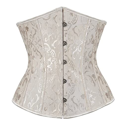 Schwarzes Korsett, Korsett Weiß, Halloween Kostüm Damen Sexy Corsage Gelbes Korsett Schwarzes Corset Schwarze Oberteil Costume Women Gelb Weiss von Generisch