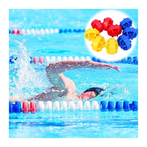 Schwimmbahn-Teiler-Set, Pool-Sicherheitsseil und Schwimmer-Set für Strand/Wasserpark, professionelles Trennseil (15 cm) von Generisch