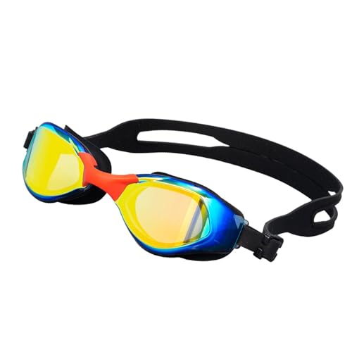 Schwimmbrille – Galvanisierte Schnorchelbrille, HD-Schwimmbrille, galvanisiert, beschlagfrei, verstellbar, Taucherbrille, Jugend-Schwimmbrille zum Schnorcheln von Generisch