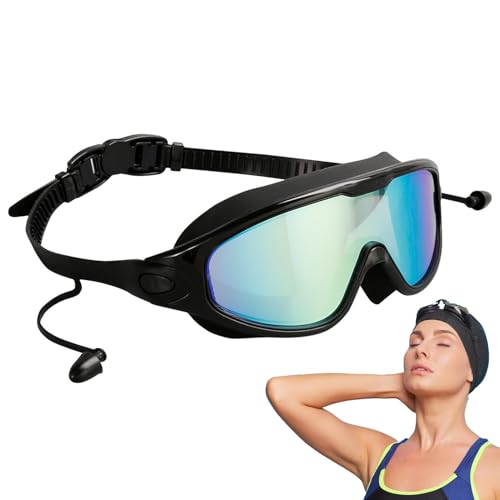 Schwimmbrille für Erwachsene,Schwimmbrille für Erwachsene,Weitsicht-Schwimmbrille | Professionelle Anti-Beschlag-Schwimmbrille ohne Auslaufen, UV-Schutz, Weitsicht-Schwimmbrille für Erwachsene von Generisch