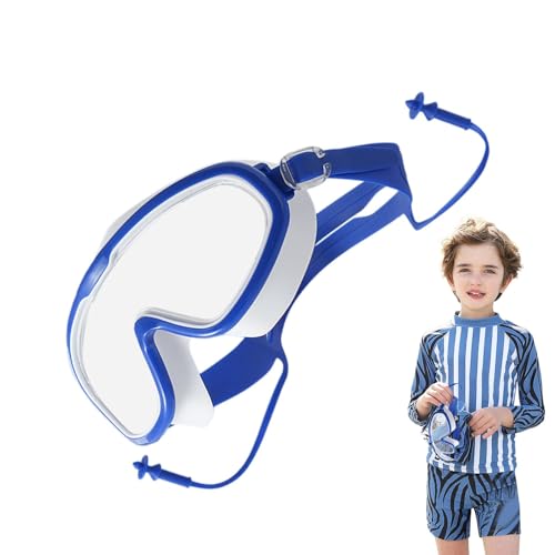 Schwimmbrillen für Kinder,Schnorchelbrillen für Kinder | Schnorchel-Taucherbrille,180-Grad-Klarsichtbrille, beschlagfrei, Kinder-Schnorchelausrüstung, PC-Gläser, Schutzbrille zum Tauchen, Schnorcheln, von Generisch