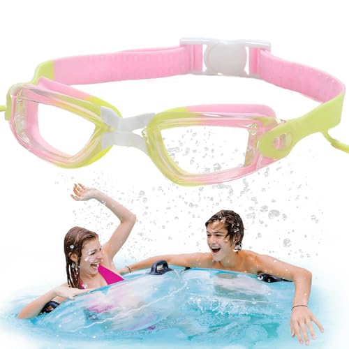 Schwimmbrillen für Kinder,Schwimmbrillen für Kinder - Schwimmbrille Kleinkind-Schwimmbrille mit Ohrstöpseln,Wasserdichte Schwimmbrille, Kinder-Schwimmbrille für , Mädchen, Outdoor, Meer, Strand von Generisch