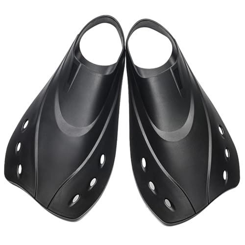 Schwimmtrainingsflossen,Schwimmen Tauchflossen - Bequeme Schwimmflosse - Ergonomische, Bequeme Tauchflossen, professionelle Kurze Schwimmflossen, Kurze Flossen, Schwimmtrainingsflossen zum Schwimmen von Generisch