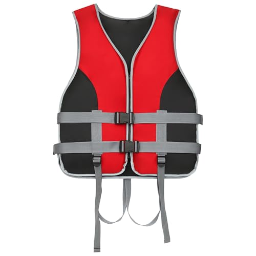 Schwimmweste für Erwachsene, verstellbare Schwimmweste, leichte Schwimmjacke, Wasserski-Weste, Bootfahren, Wakeboarden Weste, Schwimm-Sicherheitsweste für Wasserski, Bootfahren, Wakeboarden von Generisch