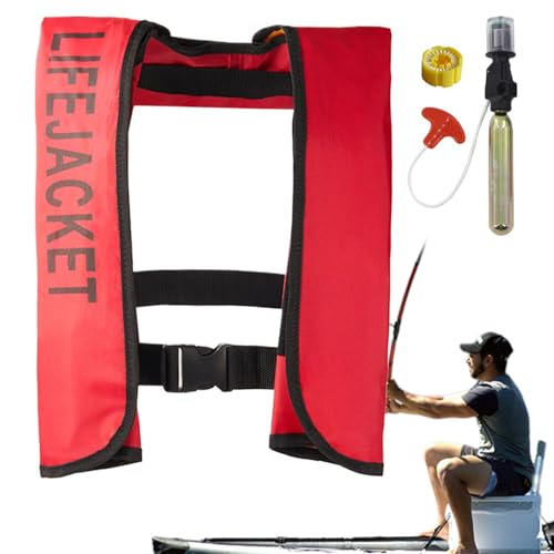 Schwimmweste mit automatischer Inflation, selbstaufblasender Badeanzug,Automatische aufblasbare Schwimmjacke - Aufblasbarer Badeanzug, aufblasbare Schwimmjacke für Seereisen, Flussverfolgung, Rafting von Generisch