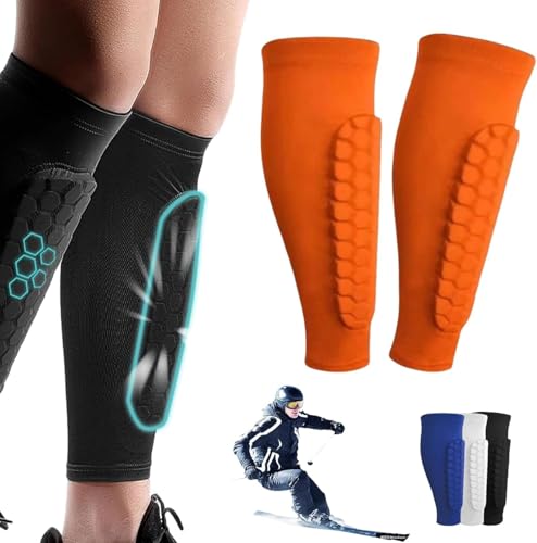 Shin Defender Shin Guards, Shinbang Protector 2.0, Shinbang Protector Ski, Shin Defender Shin Guards Kids, Fit Conforms to The Leg, Shin Pads Cover for Sports von Generisch