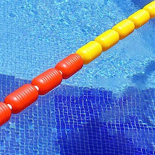 Sicherheits-Poolseil mit Schwimmern, Edelstahl-Haken, 1,9 cm, 3,9 m, 3,5 m, 3,5 m, 4,2 m, 5,2 m, Trennwand für Einfahrten und Schwimmbereiche von Generisch