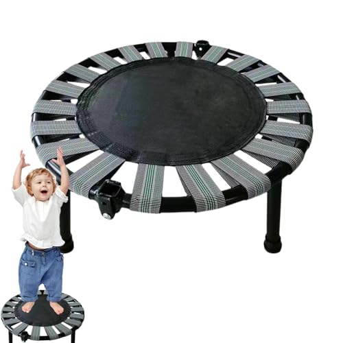 Silent Foldable Trampoline, Folding Jumping Bed, 165 Lbs Load-Bearing, Foldable Fitness Trampoline, Rebounder Trampoline Adults, Easy to Use, Portable for Playing and Workout von Generisch