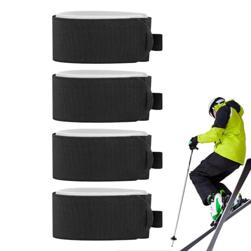 Ski-Gurt-Verschlüsse – Klettverschluss-Krawatten zum Tragen, verstellbare Ski-Wraps, Stangenträger für Ski, Wickelgurt, Skiband, Nylon-Ski-Trageriemen, Wintersport-Zubehör Ski-Gurt-Verschlüsse – Klettverschluss-Krawatten zum Tragen, verstellbare Ski-Wraps, Stangenträger für Ski, Wickelgurt, Skiband, Nylon-Ski-Trageriemen, Wintersport-Zubehör von Generisch