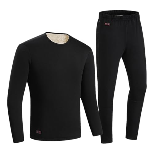 Skianzüge Herren, Thermounterwäsche Herren Warm Thermoanzug Winter Sportunterwäsche Skianzüge Atmungsaktiv Skiunterwäsche Slim Fit Funktionsunterwäsche Langram Thermo Unterwäsche von Generisch