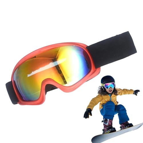 Skibrille – Anti-Beschlag-Snowboardbrille | Blendfreie Skibrille | weiche, winddichte Schneebrille | Outdoor-Sport-Skibrille für Skifahren, Snowboarden, Helmkompatibel von Generisch