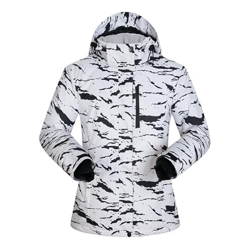 Skijacke Herren, Skijacke Herren Winter Snowboardjacke Winddicht Atmungsaktiv Outdoorjacke Softshelljacke Verdickt Funktionsjacke Gefüttert Fleecejacke Mit Kapuze Winterjacke von Generisch