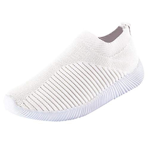 Slip On Sneakers Damen Gymnastikschuhe Damen, Sneaker Damen Mesh Slip On Sneaker Rutschfest Atmungsaktiv Leichtgewichts Laufschuhe Barfuss Schuhe Turnschuhe Sportschuhe Joggingschuhe Flach Sommerschuh von Generisch