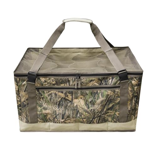 Slotted Decoy Bag, 12 Slots Duck Floater Decoy Bag, Camouflage Printing Decoy Bag, Padded Decoy Bag with Shoulder Strap, Adjustable Shoulder Strap Decoy Bag, Turkey Decoy Bag with Slots, Duck Floater von Generisch