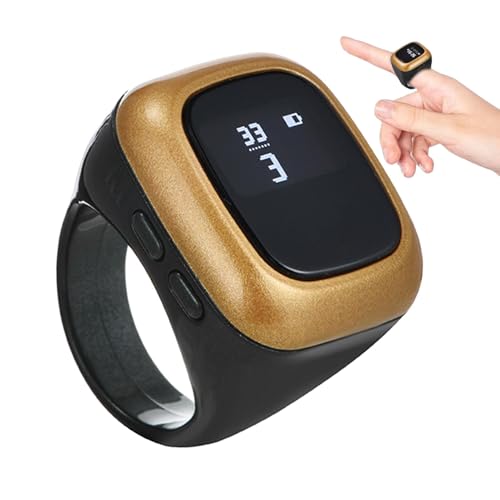 Smart Ring Counter, Portable Finger Counter, Digital Finger Counters, Prayer Counter Ring With An Alarm Clock Function For Tracking Prayers Or Any Counting Activity von Generisch