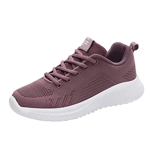 Sneaker Damen, Leichte Schuhe Sportschuhe Turnschuhe Sneakers Womens Trainers Outdoor Damenschuhe Joggingschuhe Hallenschuhe Damen Laufschuhe Mit Guter Dämpfung Lila 37 von Generisch