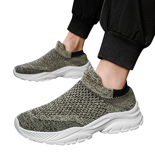 Sneaker Herren Bequeme Mesh Wanderschuhe rutschfest Weicher Boden Schuhe Freizeit Fitness Laufschuhe Jogging Outdoor Sommerschuhe Atmungsaktiv Casual Flacheschuh von Generisch