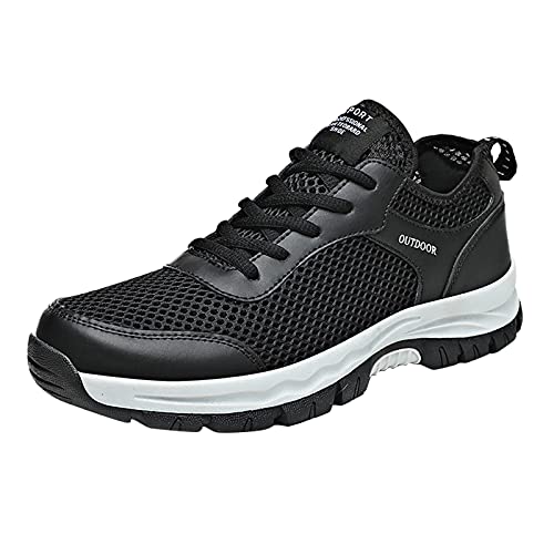 Sneaker Rack für Herren Schlafzimmer mit Licht Herren Mode Sport Trend Freizeitschuhe Schuhe Wandern Laufschuhe Schuhe Schuhe Outdoor Herren Sneaker Aufbewahrungsboxen für Männer, Schwarz , 10,5 von Generisch