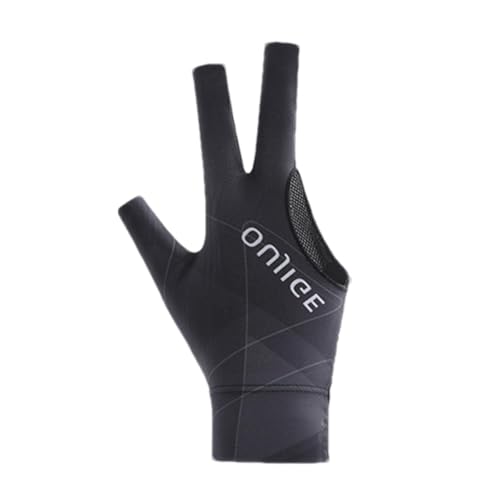 Snookerr Handschuh, Spandex, Billard-Handschuhe, verbesserter Sport, Unisex, Queue-Pool-Handschuhe, einfacher Snookerr Billard-Handschuh, 3-Finger-Billard-Handschuh, perfekt für Anfänger, Profis von Generisch