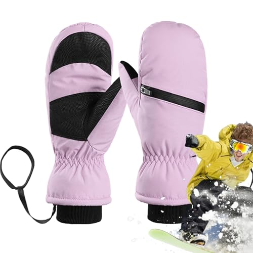 Snow Warme Handschuhe | Wasserdichte Winterhandschuhe Snowboardhandschuhe Fäustlinge - Kaltes Wetter Warme Handschuhe Anti-Rutsch-Winterhandschuhe für Radfahren, Wandern, Laufen von Generisch