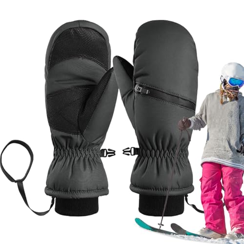 Snowboard-Skihandschuhe,Winter-Skihandschuhe - Wasserdichte Snowboard-Handschuhe Fäustlinge Schnee-Ski-Handschuhe - Snowboard-Handschuhe für kaltes Wetter, Winterhandschuhe, warme Handschuhe zum Radfa von Generisch