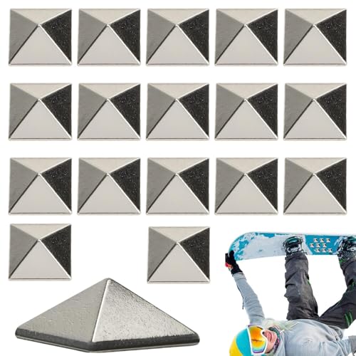 Snowboard Stomp Pads, 18 Stück Winter Ski Board Anti Rutsch Pad, Pyramid Spikes Ski Grip Pads, 2024 Neue Ski Board Anti Rutsch Pad, Professionelle Ski Snowboard Grip Pads für Urlaub Freunde Familien Snowboard Stomp Pads, 18 Stück Winter Ski Board Anti Rutsch Pad, Pyramid Spikes Ski Grip Pads, 2024 Neue Ski Board Anti Rutsch Pad, Professionelle Ski Snowboard Grip Pads für Urlaub Freunde Familien von Generisch