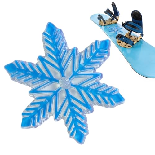 Snowboard Traction Stomp Pad | Snowflake Shape Stomp Mat Stomp Pad, Anti-Rutsch, 3D erhöhtes Design, Snowboarden Stomp Pads für optimale Griffbrett-Kontrolle, Winter Skifahren von Generisch