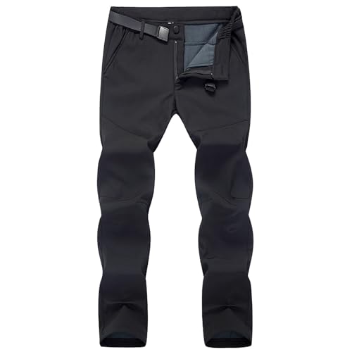 Snowboardhose Herren- Wanderhose Winter Ski Pants Damen Und Herrn Mit Gummizug Skihose Damen Mit Latz Trekkinghose Herren Und Damen Gefüttert Wanderhose Winter von Generisch