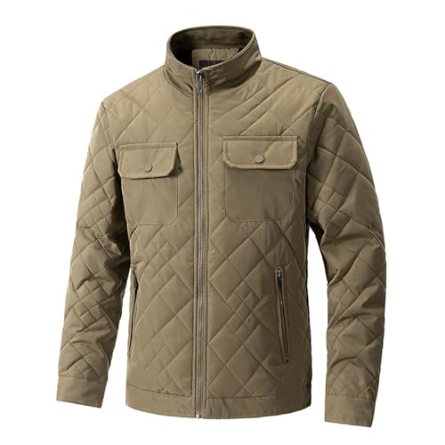 Sommerjacke Herren Langarm Bomberjacke - Herrenmode Jacke Casual Herrenjacke Übergangsjacke Leichte Mit Taschen Sommer Reißverschluss Lässige Winddichte Bomberjacken Mäntel Windbreaker von Generisch