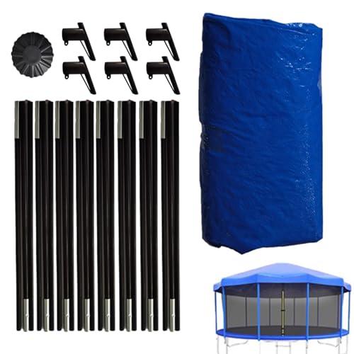 Sonnenschutz für Trampolin, UV-beständig, wasserdicht, staubdicht, Sonnenschutz, runde Abdeckung für Trampoline mit den Maßen 1,8 m, 2,4 m, 3 m, 3,6 m, 4,3 m von Generisch