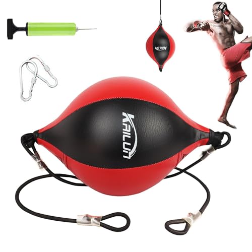 Speed-Boxsack – Speed-Boxsack für Türöffnungen, tragbar, verschleißfest, leicht, Reflexsack, professioneller Speedbag, freistehender Speedbag für Präzision, Muay Thai, MMA Training von Generisch