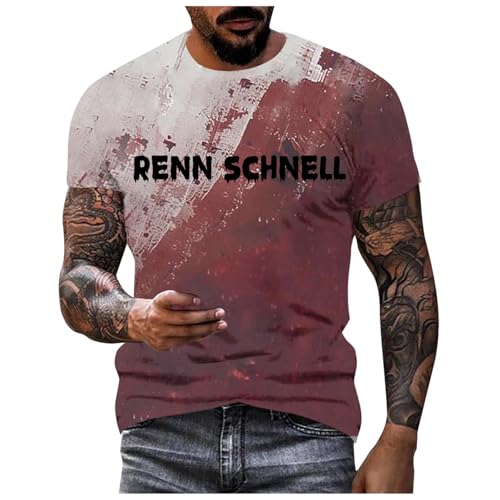 Sport Shirts Herren Halloween Sommer Modisch Fitness Rundhals Kurzarm Atmungsaktive Sommershirts Lässiges Strand Regular Männer Lose Oberteile Basic Hemd von Generisch