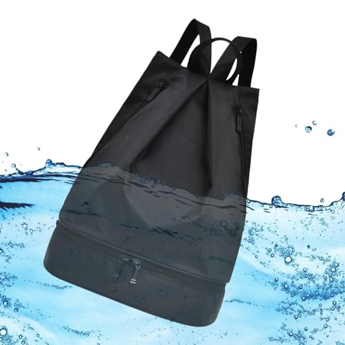 Sport-Strand-Rucksack – Sport-Rucksack zum Schwimmen – hohe Kapazität, Nass- und Trocken-Reißverschluss, Rafting-Tasche, Sport-Rucksack von Generisch