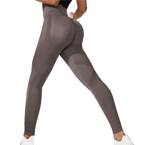 Sporthose Damen Lang Leggings - Hose Tights Sportbekleidung Yoga Sexy Jogginghose Fitness Yogahose Blickdicht Push Up Scrunch Booty Gym Laufhose von Generisch