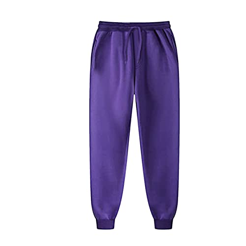 Sporthose Herren Elegante Trainingshose - Hausanzug Bodybuilding Freizeithose Trekking Activewear Streetwear Sweatpants Baumwolle Große Größen Hose Lang Sweat Pants Männer Sweathose Mit Taschen von Generisch