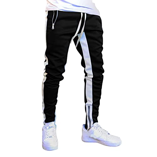 Sporthose Herren Graue Jogginghose - Sweatpants Baggy Herrenhosen Modern Jogginghosen Breite Arbeitshose Lange Sport Hose Jogger Trainingshose Herren, Relaxing von Generisch