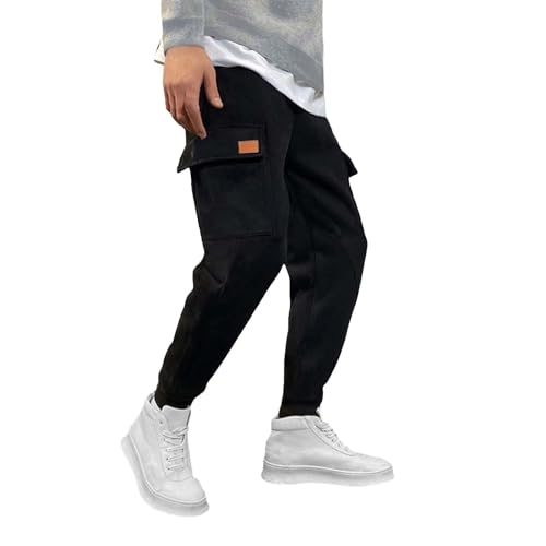 Sporthose Herren Lang Herren Freizeit Stretch Arbeitshose Herren Jogginghose Herren Herren Lange Unterhosen Jogginghose Sweatpants von Generisch