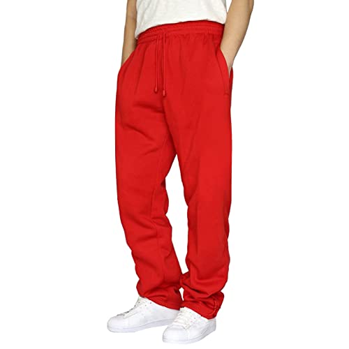 Sporthose Herren Lang Jogginghose - Trainingshosen Modern Hose Männer Freizeithose Joggen Pants Sommer Elastische Taille Jogging Weites Bein Sweat Men Winter Warme Sweathose Mit Taschen von Generisch