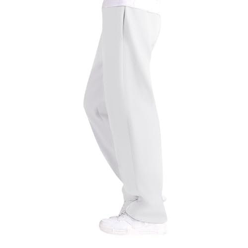 Sporthose Männer Baggy Jogginghose - Sportbekleidung Lang Trackpants Regular Fit Hausanzug Outdoor Jogging Freizeithose Breite Baumwolle Sweatpants Elastische Taille Große Größen Trackpants von Generisch