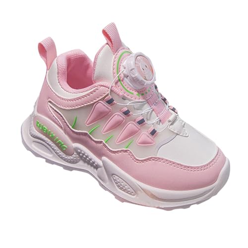 Sportschuhe Jungen Turnschuhe Kinder Mit Sohle Sommer Frühling Kinderschuhe Laufschuhe Sport Luftpolster Hallenschuhe Atmungsaktiv Bequeme Leichtgewichts Trainingsschuhe Running Shoes Rosa 32 von Generisch