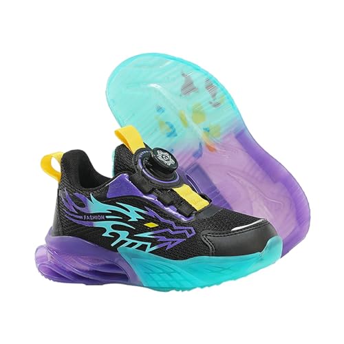 Sportschuhe Jungen Turnschuhe Kinder rutschfest Komfortabel Kinderschuhe Atmungsaktive Dicker Laufschuhe Trainingsschuhe Leichtgewichts Mode Bequeme Hallenschuhe Walkingschuhe Lila 31 von Generisch